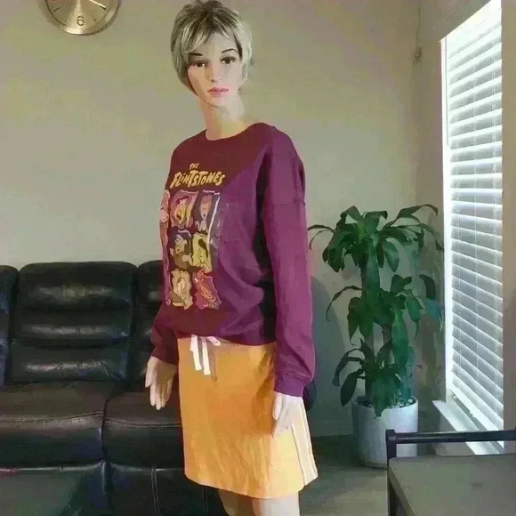 Nwt: (2) Skirt and Sweatshirt Wild Fable & The Flinstones Size: S - Picture 1 of 8